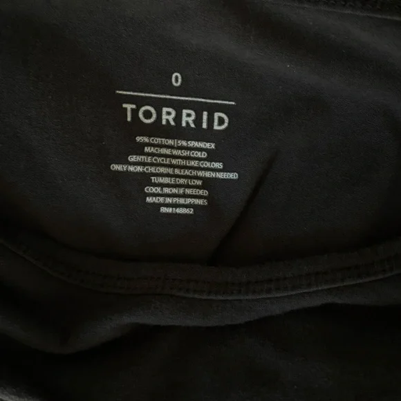 Torrid Tank Top Charcoal Grey Plus Size 0 Adjustable Straps Layering Lightweight - Picture 4 of 7